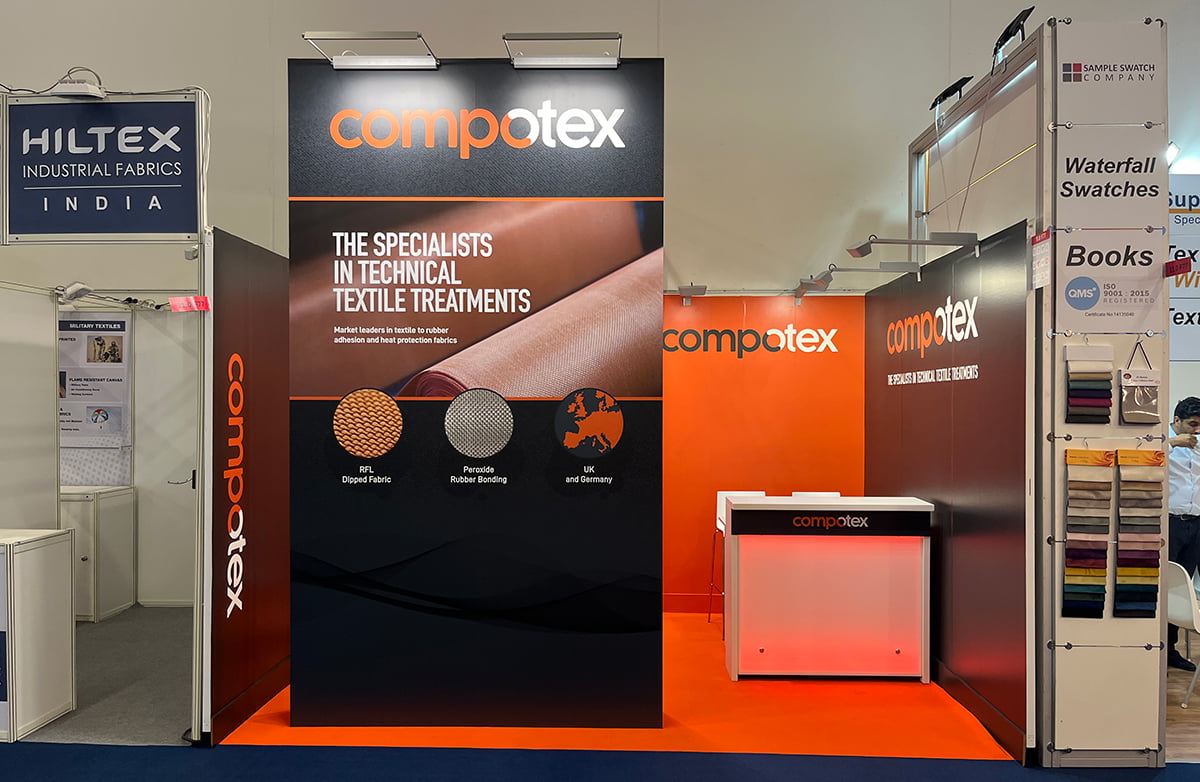 Compotex Techtextil 2022 exhibiiton stand